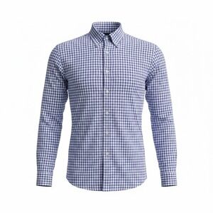 Polo Ralph Lauren Shirt Mens XL Blue Gingham Blake Cotton Short Sleeve Button Up